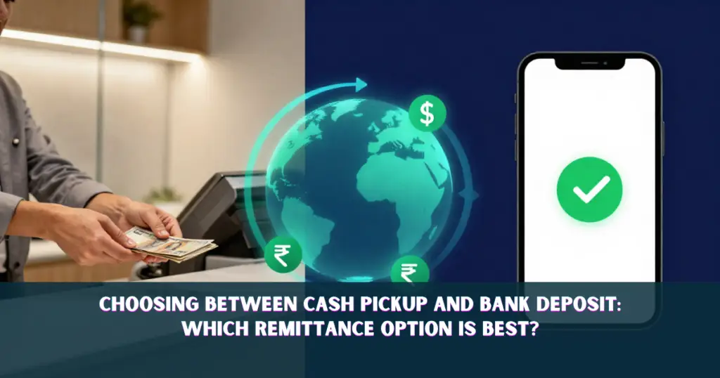 Cash Pickup Vs Bank Deposit Transaction Processing Comparison Chart
