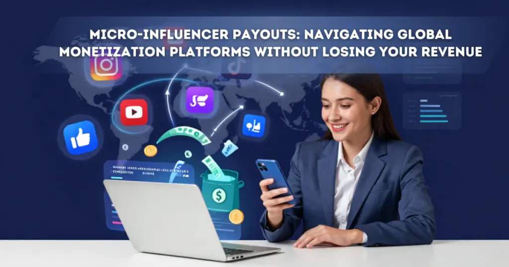 Micro-Influencer Payouts tracking dashboard for international creators