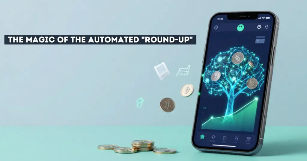 Automated Round-Up Apps micro-investing mobile dashboard tracking spare change investments
